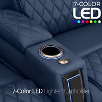 Apex CoolZeroᵀᴹ Wedge Console Italian Leather Home Theater Seats