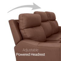Trivanta HeatZeroᵀᴹ Italian Leather Home Theater Sofa