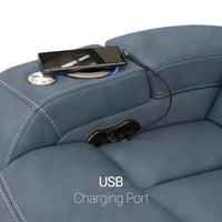 Seatcraft Republic Sofa & Loveseat Italian Leather, Powered Headrest, Power Recline