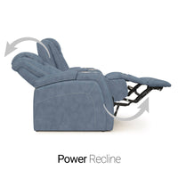 Seatcraft Republic Sofa & Loveseat Italian Leather, Powered Headrest, Power Recline