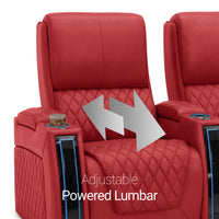 Apex Chaise CoolZeroᵀᴹ Italian Leather Home Theater Seating