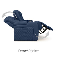 Seatcraft Anthem Sofa & Loveseat Italian Leather, Powered Headrest, Power Recline