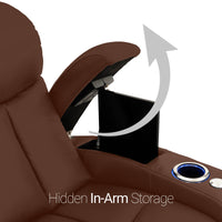Seatcraft Niagara Italian Leather Sofa, Manual Recline