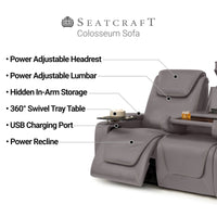 Seatcraft Colosseum Big & Tall Home Theater Sofa & Loveseat