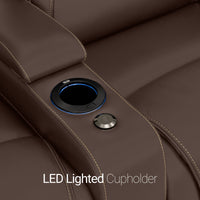 Paladin Italian Leather Heat & Massage Home Theater Seating