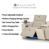 Catalina FX Power Console Home Theater L Sectional