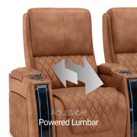Apex Chaise CoolZeroᵀᴹ Italian Leather Home Theater Seating