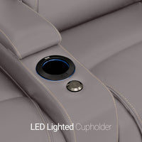 Paladin Italian Leather Heat & Massage Home Theater Seating