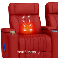 Valore Zero Gravity Home Theater Seating with Heat & Massage