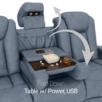 Seatcraft Republic Sofa & Loveseat Italian Leather, Powered Headrest, Power Recline