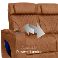 Armada LT HeatZeroᵀᴹ Italian Leather Home Theater Sofa & Loveseat