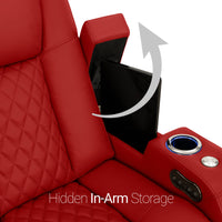 Seatcraft Anthem Sofa & Loveseat Italian Leather, Powered Headrest, Power Recline