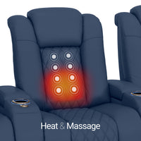 Virtuoso Zero Gravity Home Theater Seating with Heat & Massage