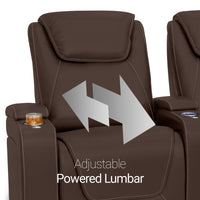 Pantheon Italian Leather Big & Tall Home Theater Seating