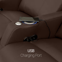 Sienna Italian Leather Spacesaver Home Theater Seating