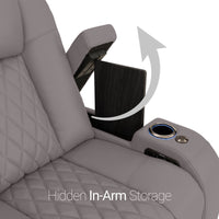 Diamante CoolZeroᵀᴹ Italian Leather BACKROW Theater Seating®