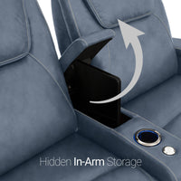 Pantheon Italian Leather Big & Tall Home Theater Seating