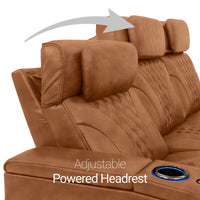Armada LT HeatZeroᵀᴹ Italian Leather Home Theater Sofa & Loveseat