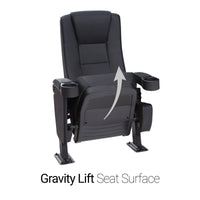 Seatcraft Montago 2 Row Riser Package, Vinyl, Black
