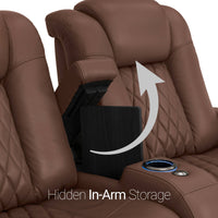 Diamante Chaise CoolZeroᵀᴹ Italian Leather Home Theater Seating