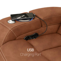 Seatcraft Republic Sofa & Loveseat Italian Leather, Powered Headrest, Power Recline