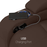 Seatcraft Niagara Italian Leather Sofa, Manual Recline