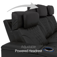 Armada LT HeatZeroᵀᴹ Italian Leather Home Theater Sofa & Loveseat