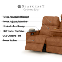 Seatcraft Octavius Big & Tall Home Theater Sofa & Loveseat