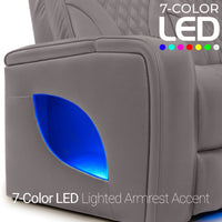 Armada LT HeatZeroᵀᴹ Italian Leather Home Theater Sofa & Loveseat