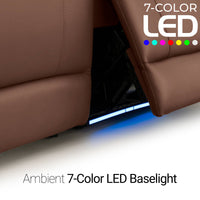 Trivanta HeatZeroᵀᴹ Italian Leather Home Theater Sofa