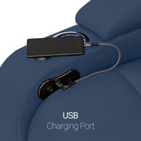 Seatcraft Niagara Italian Leather Sofa, Manual Recline