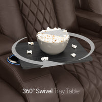 Diamante Chaise CoolZeroᵀᴹ Italian Leather Home Theater Seating