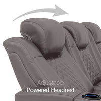 Seatcraft Euphoria Heat & Massage Sofa & Loveseat, Italian Leather, Powered Headrest, Powered Lumbar, Power Recline