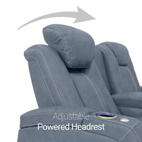Seatcraft Republic Sofa & Loveseat Italian Leather, Powered Headrest, Power Recline
