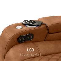 Seatcraft Anthem Sofa & Loveseat Italian Leather, Powered Headrest, Power Recline