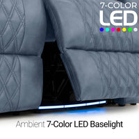 Armada LT HeatZeroᵀᴹ Italian Leather Home Theater Sofa & Loveseat