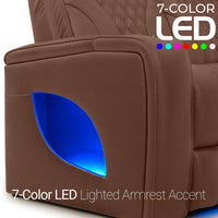 Armada LT HeatZeroᵀᴹ Italian Leather Home Theater Sofa & Loveseat