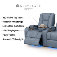 Serenity Italian Leather Home Theater Seating