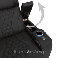 Armada LT HeatZeroᵀᴹ Italian Leather Home Theater Sofa & Loveseat