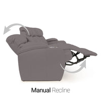 Seatcraft Niagara Italian Leather Sofa, Manual Recline