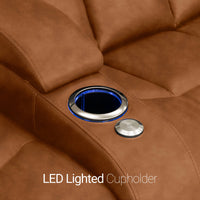 Grenada Italian Leather Home Theater Seating