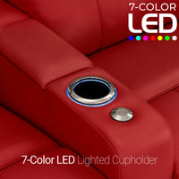 Monterey Chaise CoolZeroᵀᴹ Italian Leather Home Theater Seating