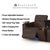 Diamante FX Flip-Up Headrest Home Theater Seats