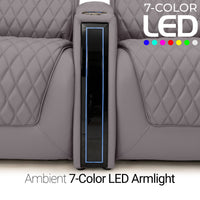 Apex CoolZeroᵀᴹ Wedge Console Italian Leather Home Theater Seats
