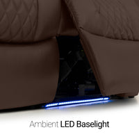 Seatcraft Euphoria Heat & Massage Sofa & Loveseat, Italian Leather, Powered Headrest, Powered Lumbar, Power Recline