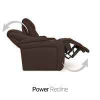 Seatcraft Vienna Sofa Italian Leather, Powered Headrest & Lumbar, Power Recline