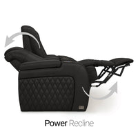 Diamante Chaise CoolZeroᵀᴹ Italian Leather Home Theater Seating