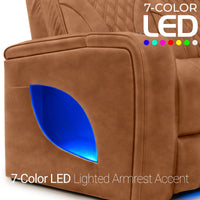 Armada LT HeatZeroᵀᴹ Italian Leather Home Theater Sofa & Loveseat