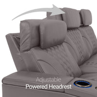 Armada LT HeatZeroᵀᴹ Italian Leather Home Theater Sofa & Loveseat