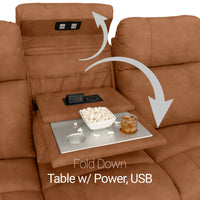 Seatcraft Octavius Big & Tall Home Theater Sofa & Loveseat
